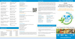 Call for Abstracts