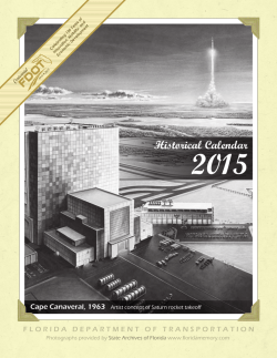 2015 FDOT Historical Calendar - Florida Department of Transportation