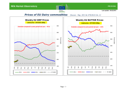 Milk Market Observatory Weekly EU SMP Prices Weekly EU