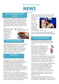 Latest Newsletter - Bexton Primary School