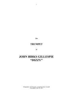 Download The TRUMPET of JOHN BIRKS GILLESPIE “DIZZY”
