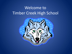 Senior Parent Night Grad class of 2015