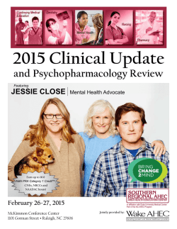 2015 Clinical Update - Southern Regional AHEC