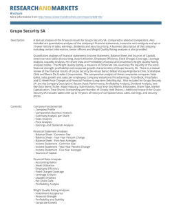 Grupo Security SA - Research and Markets