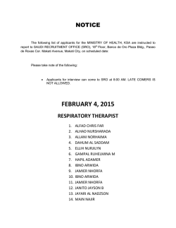 Notice No. 1