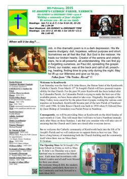 Newsletter Link - St Josephs Parish