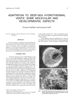 adaptation to deep-sea hydrothermal vents
