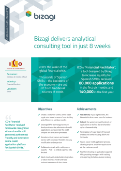 Bizagi delivers analytical consulting tool in just 8 weeks