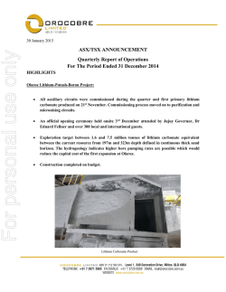 XX May, 2012 - Australian Securities Exchange