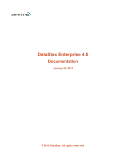 DataStax Enterprise 4.5 Documentation