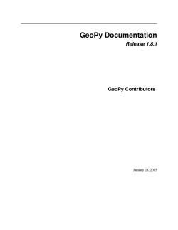 GeoPy Documentation