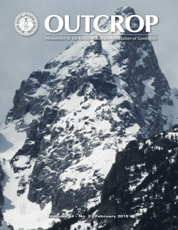Newsletter of the Rocky Mountain Association of Geologists