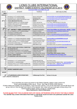 LIONS CLUBS INTERNATIONAL