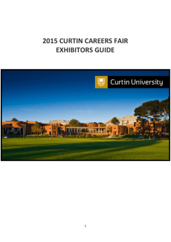 2015 Curtin Careers Fair Exhibitors Guide