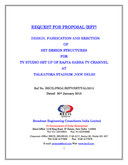 Request for Proposal for Design, Fabrication and Erection of