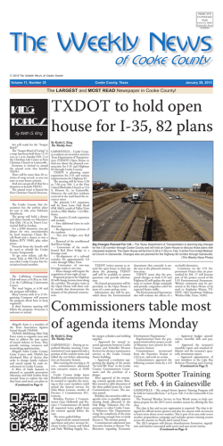 The Weekly News 01-28-15.indd - The Weekly News of Cooke County