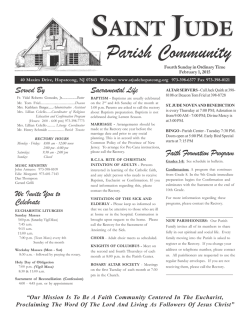 Saint Jude Parish Community - St. Jude Parish, Hopatcong, NJ