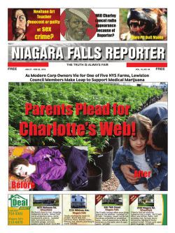 to read the Niagara Falls Reporter, Jan 27th edition, exactly as it