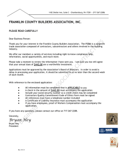 Bryan Hey - Franklin County Builders Association