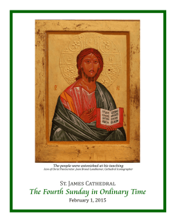 The Fourth Sunday in Ordinary Time
