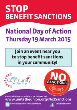 19 March Day of Action Flyer
