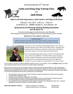 Jack Knox - Wisconsin Working Stock Dog Association