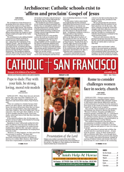Current Issue (pdf) - Catholic San Francisco