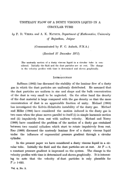 unsteady flow of a dusty viscous liquid in a circular tube