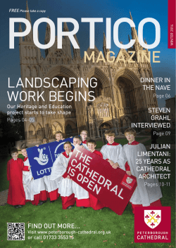 Download PDF version - Peterborough Cathedral