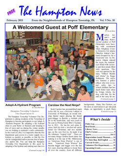 A Welcomed Guest at Poff Elementary