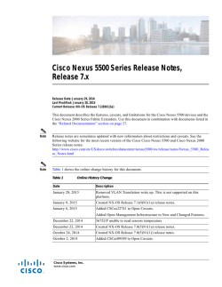 Cisco Nexus 5500 Series Release Notes, Cisco NX