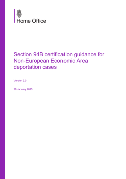 Section 94B certification guidance for Non-European