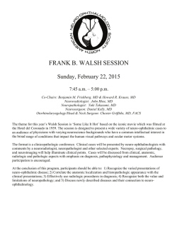 FRANK B. WALSH SESSION