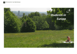 Studeren in Europa - Studeren in het buitenland
