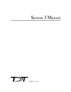 System 3 Manual - Tucker
