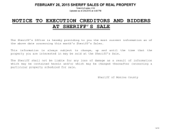 Current Real Estate Sale Listing in Alpha Order