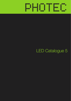 LED Catalogue 5 - Photec Lighting