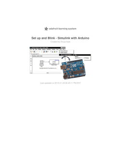 Set up and Blink - Simulink with Arduino