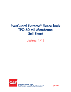 EverGuard Extreme® Fleece-back TPO 60 mil Membrane Sell