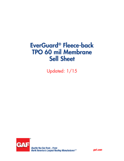 EverGuard® Fleece-back TPO 60 mil Membrane Sell Sheet