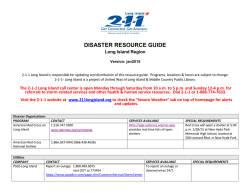 DISASTER RESOURCE GUIDE - 2-1