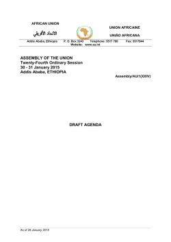 Twenty-Fourth Ordinary Session of the Assembly of