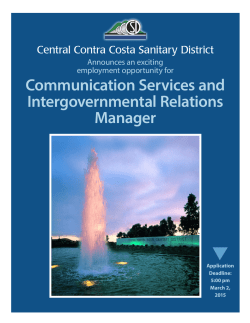 Communication Services and Intergovernmental