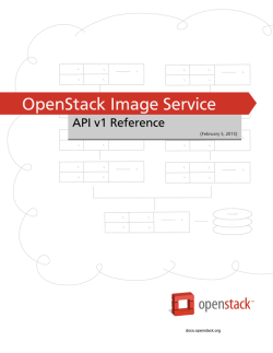 OpenStack Image Service API v1 Reference
