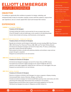 Elliott Lemberger | UI/UX Designer