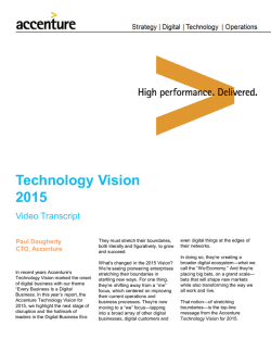 Technology Vision 2015