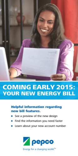New Energy Bill Design