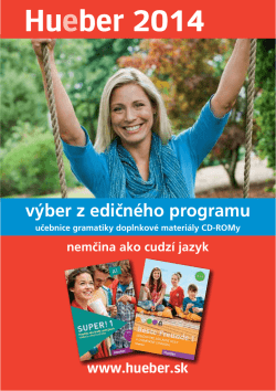Hueber Katalog 2014