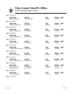 Inmate Release Information