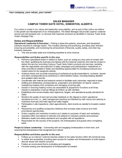 Sales Manager - Coast Hotels and Resorts